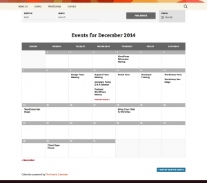 The Events Calendar 